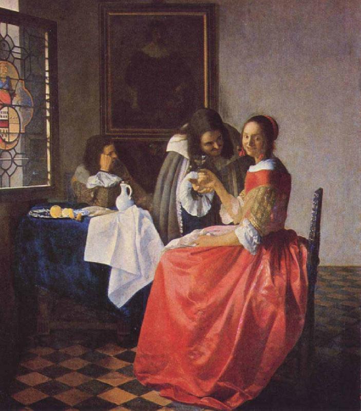 Johannes Vermeer Girl with the Wine Glass